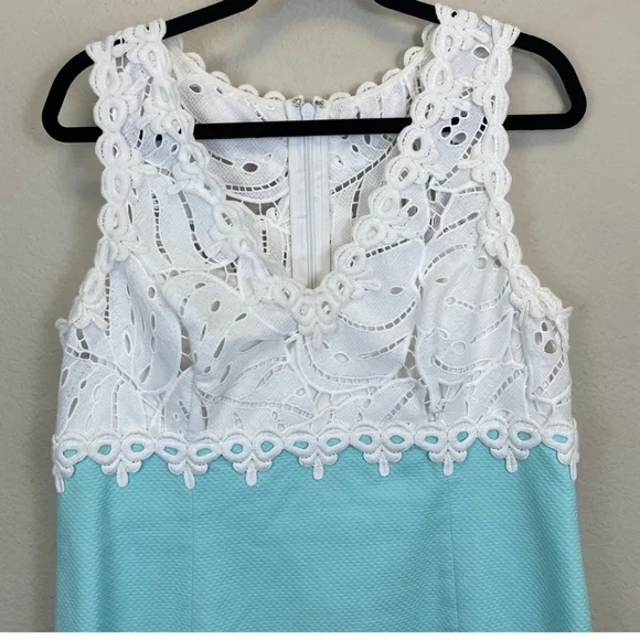 Lilly Pulitzer Sandi Stretch Lace Shift Mini Dress Size 12 - Picture 4 of 8